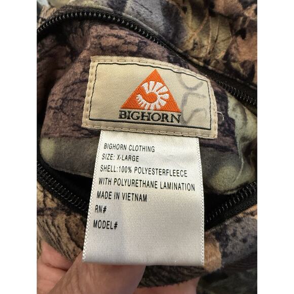 Kings Camo Big Horn Mens Camo Arm Zip Off Hunting Softshell Full Zip Jacket XL - Picture 6 of 9